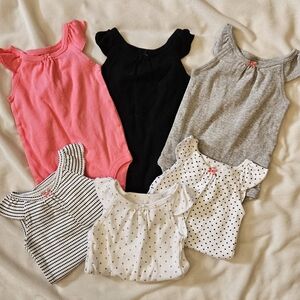 Simple joys Bundle | 3 month | 6 piece | lot baby girl bodysuit